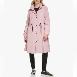 Karl Lagerfeld Paris Blush Pink XL Trench Coat